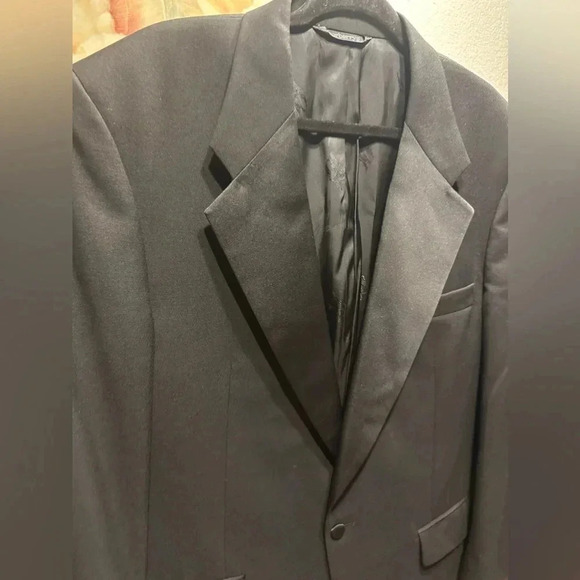 Vintage Burberry 100% Wool Blazer tailored Jacket Mens 46R Authentic - Picture 8 of 15